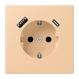 SCHUKO socket with USB charger LC32122 LC1520-15CA237