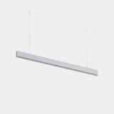 Lineal lighting system Infinite Slim Continuidad Pendant 1120mm 28.7 3000K CRI 90 ON-OFF Brushed anodise IP40 3481lm