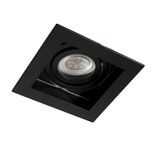 Akrah Square Recessed Spotlight Black