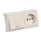 Vera Beige Il Switch - Hor Socket