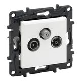 TV-R-SAT SOCKET STAR ALUMINIUM