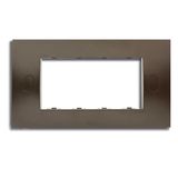 Self supporting frame, 4 modules, BROWN RAL8014 1 gang Brown - Chiara