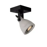 CONCRI-LED Spot 1xGU10/5Wincl 320LM 3000K Black