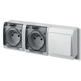 HERMES SOCKET 2P+Z + DOUBLE POLE SWITCH