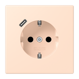 SCHUKO socket with USB type C LC32091 LC1520-18C228