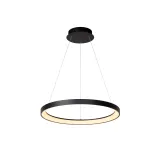 Lucide VIDAL - Pendant light - Ø 58 cm - LED Dim. - 1x48W 2700K - Black