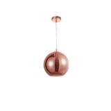 Gradient Copper Glass  Chrome Aluminium  LED E27 1x12 Watt 230 Volt  IP20 Bulb Excluded   D: 25 H1: 26.5 H2: 120 cm Adjustable height