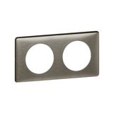 2GANG PLATE METAL TUNGSTENE