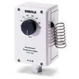 Wet room temperature controller, 0...40C, AC 230V, 1 changeover contact, 16 A, external scale