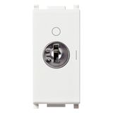 2P 16AX 1-way switch +key white