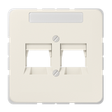 Centre plate for modular jack sockets 569-25WE