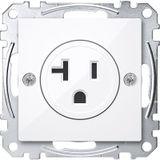 USA socket insert, 20 A, active white glossy, system M