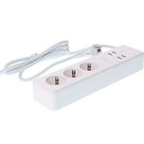 3-Way WiFi Power Strip 16A with 4-Port USB