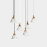 Pendant Veneto Surfaced 6 Bodies LED 30W 2700K Gold 268lm