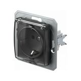 SOCKET SCHUKO+COVER 2P+E 16A 250V~ BT XO 4317935