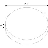 Numinos© XL mounting frame, round 240/180mm black