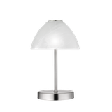 Queen LED table lamp brushed steel