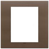 Plate 8M metal brushed dark bronze