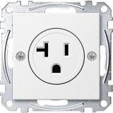 USA socket insert, 20 A, polar white, system M