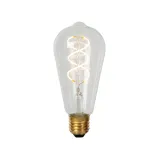 Lucide ST64 - Filament bulb - Ø 6,4 cm - LED Dim. - E27 - 1x4,9W 2700K - Transparant