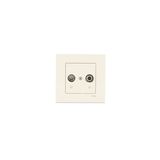 Karre Beige Sat Socket Terminated (Sat-TV)