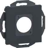 Mounting frame 1-gang for multimedia connector type 31 with central pl