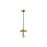 Gold Metal  LED E27 1x12 Watt 230 Volt  IP20 Bulb Excluded  D: 20 H  1: 14.5 H  2: 180 cm Adjustable height