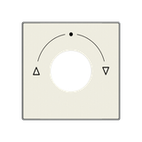 8553.1 BL Cover plate for 3 position key switch - Soft White Symbol "3-level switch" for Level switch, Key White - Sky Niessen