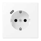 SCHUKO socket with USB type C LS1520-18CWWM