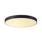 MEDO 90 LED recessed fitting, black, optionally suspendable