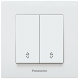 Karre Plus White Two Gang Switch-Two Way Switch