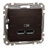 Sedna USB ladetajs A + A 2,1A,wenge