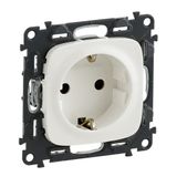 2P+E socket with shut. Valena Allure -German std -VDE compliant -16A-250V~-pearl