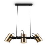 Modern Elori Pendant lamp Black and brass