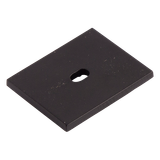 End Cap with hole for Recessed Profile 21x26mm IP65 Black