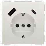 DELTA style titanwhite USB-SCHUKO socket .... 5UB1870-1TW01