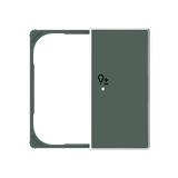 SRD-2-L-85CM Cover F@H SKY 2C.LE.Dim for Switch/dimmer Two-part button Green - Sky Niessen