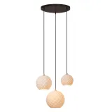 Lucide BINA - Hanging lamp - Ø 40 cm - 3xE27 - White