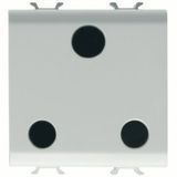 BRITISH STANDARD SOCKET-OUTLET 250V ac - 2P+E 15A - 2 GANG - SATIN WHITE - CHORUSMART