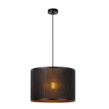 TAGALOG Pendant light-Black-Ø40-1xE27-40W-Bamboo