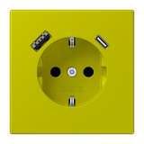 SCHUKO socket with USB charger LC4320F LC1520-15CA249