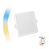 ALGINE 6W CCT+DIM WI-FI SPECTRUM SMART SQUARE, RECESSED