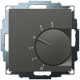 UP room controller, anthracite 55x55, 5-30C, AC 230V, 1NC, 10 A