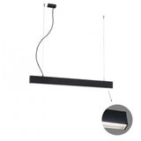 Linear Suspended L580 3000K Black Microprismatic D