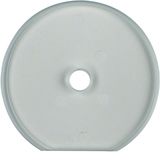 Glass cover end plate f. rot. switch/spring-return push-button, clear 