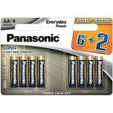 PANASONIC Everyday Power LR6 AA BL6+2