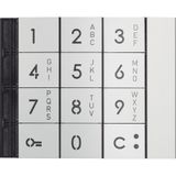 KEYPAD ALPHANUMERIC FRONT COVER ALLMETAL