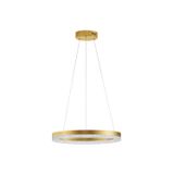 Triac Dimmable Brass Gold Aluminium  LED 23 Watt 220 Volt  2521Lm 3000K IP20   D: 40 H: 150 cm Adjustable Height