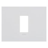 GEO PLATE - IN PAINTED TECHNOPOLYMER - 1 MODULE - SATIN WHITE - CHORUSMART