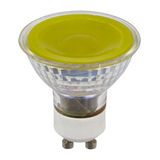 LED GU10 MR16 Glass 50x54 230V 5W 38° AC Yellow Dim